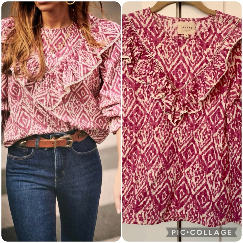 Sezane West Shirt FR36/US4
